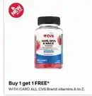 CVS CVS Brand vitamins A to Z offer