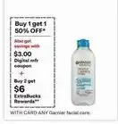 CVS Garnier facial care offer