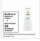 CVS Dove bath & shower offer