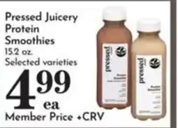 Pavilions Pressed Juicery Protein Smoothies offer