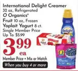 Pavilions International Delight Creamer O Organics Fruit offer