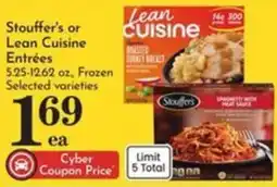 Pavilions Stouffer's or Lean Cuisine Entrées offer
