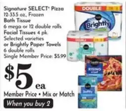 Pavilions Signature SELECT Pizza offer