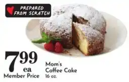 Pavilions Mom's Coffee Cake offer