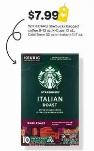 CVS Starbucks italian roast offer