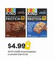 CVS Kind breakfast or protein bars offer