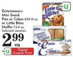 Pavilions Entenmann's Mini Snack Pies or Cakes or Little Bites Muffin offer