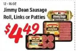 Rouses Jimmy Dean Sausage Roll, Links or Patties offer