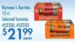 Smart & Final Ramona's Burritos offer