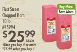 Smart & Final First Street chopped ham offer