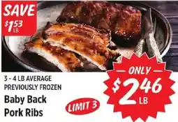 Rouses Baby Back Pork Ribs offer
