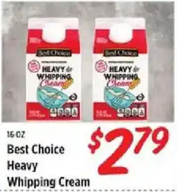 Rouses Best Choice Heavy Whipping Cream offer