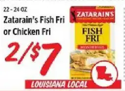 Rouses Zatarain's Fish Fri or Chicken Fri offer