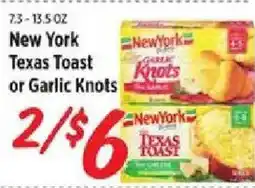 Rouses New York Texas Toast or Garlic Knots offer