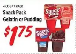 Rouses Snack Pack Gelatin or Pudding offer
