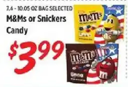 Rouses M&M's or Snickers Candy offer