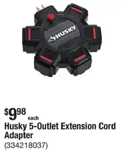 The Home Depot Husky 5-outlet extension cord adapter offer