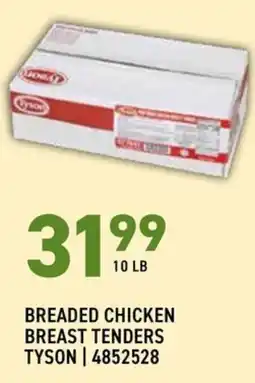 US Foods Chef's Store Breaded Chicken Breast Tenders Tyson offer