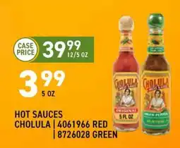 US Foods Chef's Store Cholula hot sauces offer