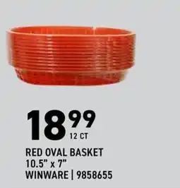 US Foods Chef's Store Winware Red Oval Basket offer