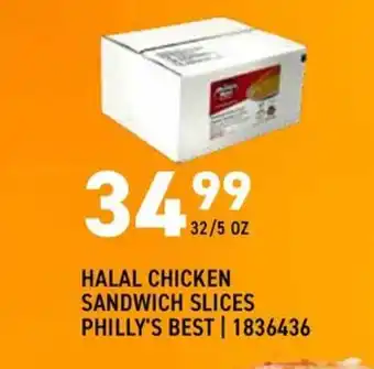 Philly's Best Halal Chicken Sandwich Slices