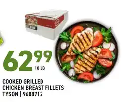 US Foods Chef's Store Tyson Cooked Grilled Chicken Breast Fillets offer