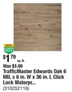 The Home Depot Trafficmaster edwards oak offer