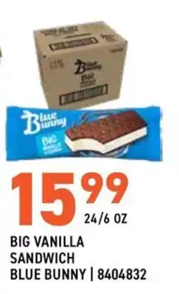 US Foods Chef's Store Big Vanilla Sandwich Blue Bunny offer