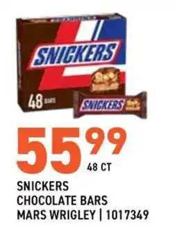 US Foods Chef's Store Snickers chocolate bars offer