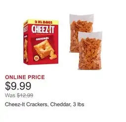 Costco Cheez-It Crackers, Cheddar, 3 lbs offer