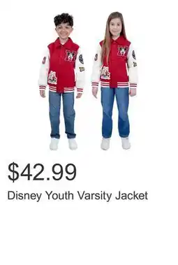 Costco Disney Youth Varsity Jacket offer