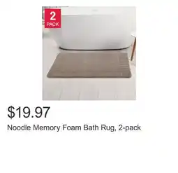 Costco Noodle Memory Foam Bath Rug, 2-pack offer