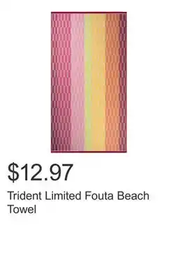 Costco Trident Limited Fouta Beach Towel offer