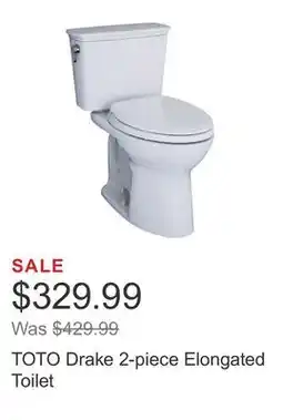 Costco TOTO Drake 2-piece Elongated Toilet offer