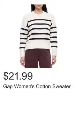 Costco Gap Women's Cotton Sweater offer