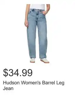 Costco Hudson Women's Barrel Leg Jean offer