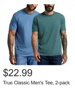Costco True Classic Men's Tee, 2-pack offer