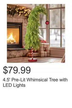 Costco 4.5' Pre-Lit Whimsical Tree with LED Lights offer