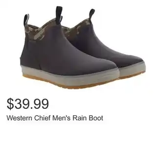 Costco Western Chief Men's Rain Boot offer