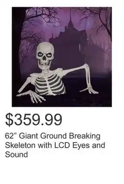 Costco 62 Giant Ground Breaking Skeleton with LCD Eyes and Sound offer