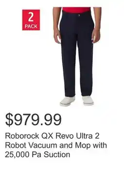 Costco Roborock QX Revo Ultra 2 Robot Vacuum and Mop with 25,000 Pa Suction offer