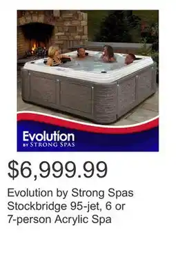 Costco Evolution by Strong Spas Stockbridge 95-jet, 6 or 7-person Acrylic Spa offer