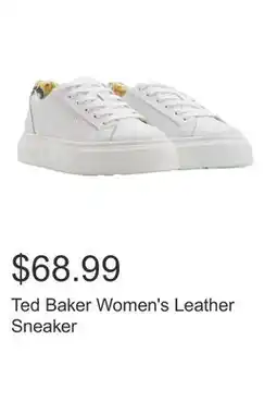 Costco Ted Baker Women's Leather Sneaker offer
