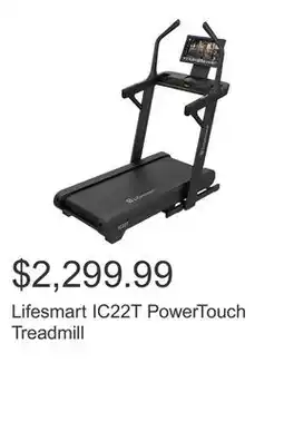 Costco Lifesmart IC22T PowerTouch Treadmill offer