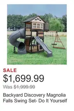 Costco Backyard Discovery Magnolia Falls Swing Set- Do It Yourself offer
