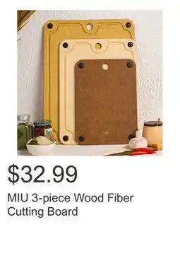Costco MIU 3-piece Wood Fiber Cutting Board offer