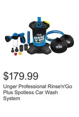 Costco Unger Professional Rinse'n'Go Plus Spotless Car Wash System offer