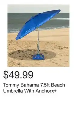 Costco Tommy Bahama 7.5ft Beach Umbrella With Anchorx+ offer
