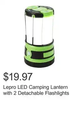 Costco Lepro LED Camping Lantern with 2 Detachable Flashlights offer