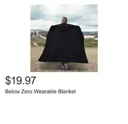 Costco Below Zero Wearable Blanket offer
